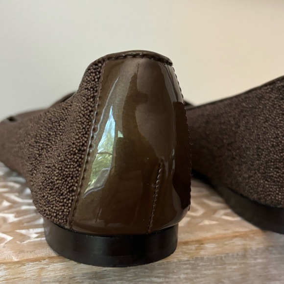 DONALD PLINER | DP Brown Beaded Flats Size 9 - Picture 4 of 14